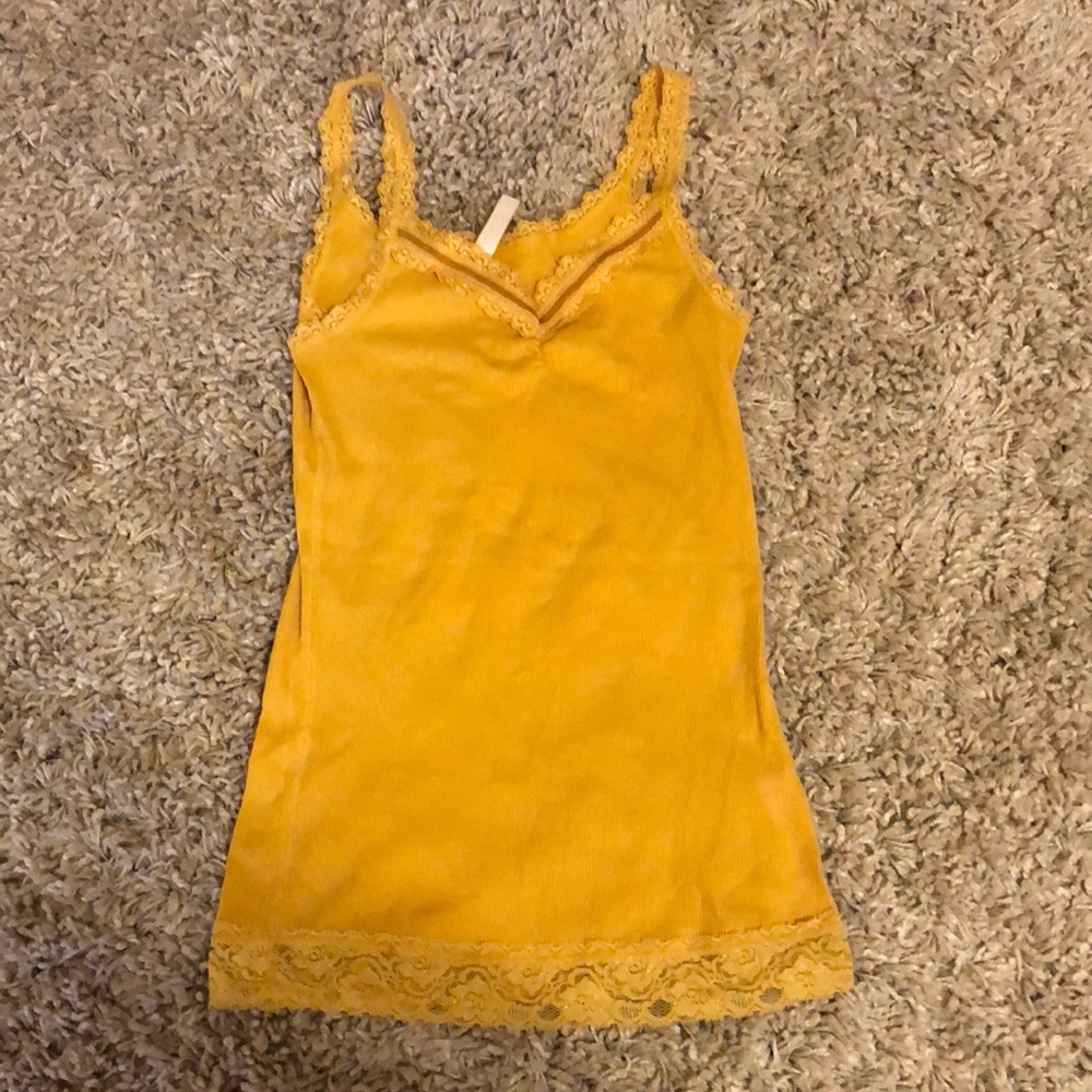 Mustard yellow tank top